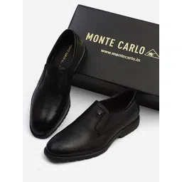 Monte Carlo Men Slip-On Round Toe Leather Loafers-picture-27