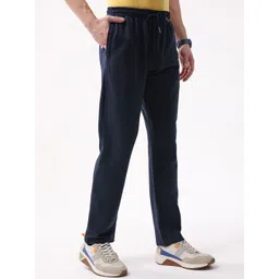Monte Carlo Men Solid Mid-Rise Regular Fit Track Pants image 4