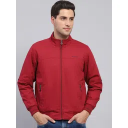 Monte Carlo Men Solid Mock Collar Cotton Padded Jacket-picture-21