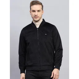 Monte Carlo Men Stand Collar Solid Casual Bomber Jacket-picture-31