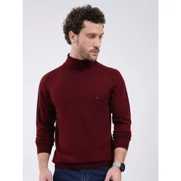 Monte Carlo Men Turtle Neck Full Sleeves Woollen Pullover-picture-19