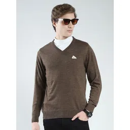 Monte Carlo Men V Neck Woollen Pullover-picture-35