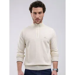 Monte Carlo Men Woollen Mock Neck Full Sleeve Pullover-picture-32