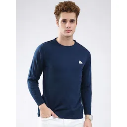 Monte Carlo Men Woollen Round Neck Full Sleeve Pullover-image-16