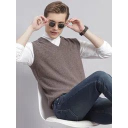 Monte Carlo Men Woollen Sweater Vest-image-49