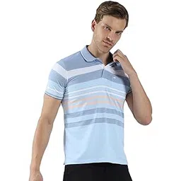 Monte Carlo Men's Regular Fit Polo T-Shirt | Striped Pattern| Half Sleeve | Collared Neck | Casual Wear T Shirt for Men's-picture-34