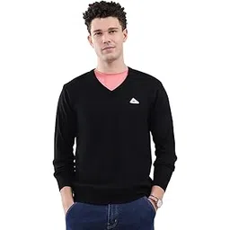 monte carlo Men's Regular Fit Pullover | Solid Pattern | Pull On Closure with Full Sleeve V Neck Winter Pullover for Men's-picture-38