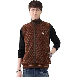 monte carlo Men’s Regular Fit Sleeveless Jacket | Mock Neck | Self Design | Zip Closure | Stylish Winter Outerwear | Cozy Layering Vest for Casual & Outdoor Wear-picture-15