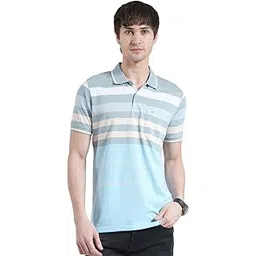 monte carlo Men's Regular Fit Striped Polo T-Shirt | Half Sleeve | Collared Neck | Casual Wear T Shirt for Men's-picture-17