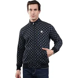 monte carlo Men's Regular Fit Sweatshirt | Solid Pattern | Zip Closure with Full Sleeve Band Neck | Zipper Sweatshirt for Men-picture-31