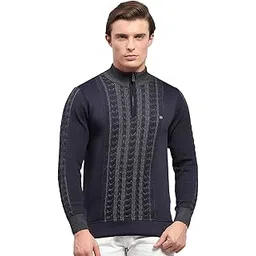 monte carlo Mens Self Design Mock Neck Full Sleeve Pullover (1239336HZ)-picture-22