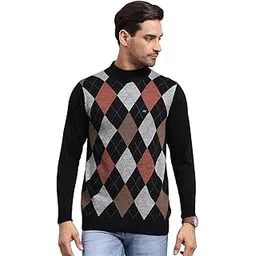 monte carlo Mens Self Design Turtle Neck Full Sleeve Pullover (1243365TN)-picture-23