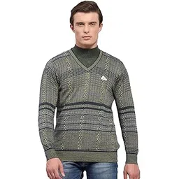 monte carlo Mens Self Design V Neck Full Sleeve Pullover (1239212VN)-picture-45