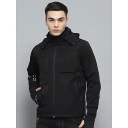 Monte Carlo Mens Solid Black Detachable Hood Full Sleeve Jacket-picture-35