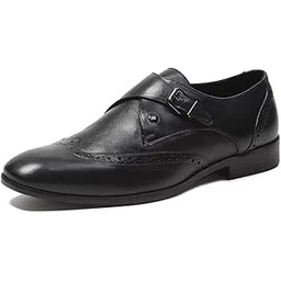 monte carlo Mens Solid Genuine Leather Monk Shoes (201816FW)-picture-48