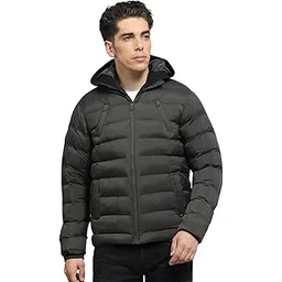 monte carlo Mens Solid Olive Hooded Neck Full Sleeve Jacket_-picture-33