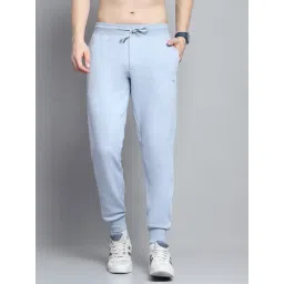 Monte Carlo Mens Solid Sky Blue Regular Fit Mid Rise Lower-picture-33