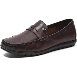 monte carlo Mens Solid Slip on Genuine Leather Loafers (201819FW)-picture-18