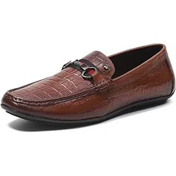 monte carlo Mens Solid Slip on Genuine Leather Loafers (201820FW)-picture-11