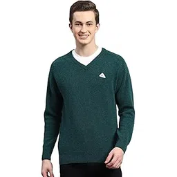 monte carlo Mens Solid V Neck Full Sleeve Pullover (1240116VN)-picture-20