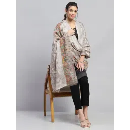 Monte Carlo Multicolor Floral Print Reversible Shawl-picture-35