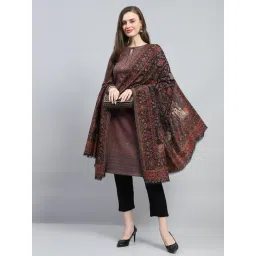 Monte Carlo Multicolor Floral Print Reversible Shawl-picture-25