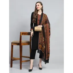 Monte Carlo Multicolor Floral Print Reversible Shawl-picture-23