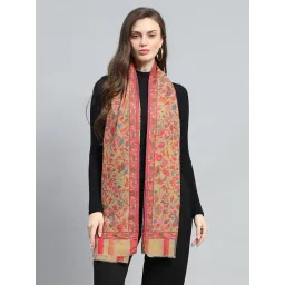 Monte Carlo Multicolor Floral Print Stole-picture-31