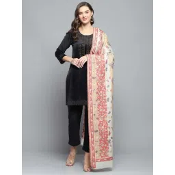 Monte Carlo Multicolored Regular Fit Self Pattern Shawl-picture-47