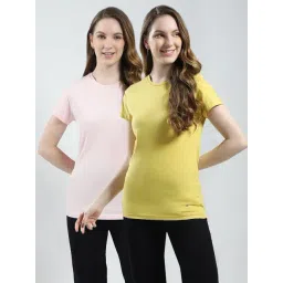 Monte Carlo Mustard & Peach Cotton Solid Top (Pack Of 2)-picture-44