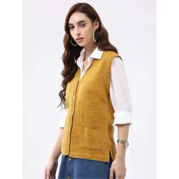 Monte Carlo Mustard Regular Fit Cardigan image 3