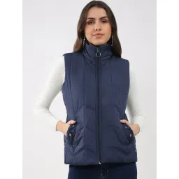 Monte Carlo Navy Blue Regular Fit Jacket-image-41