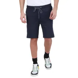 Monte Carlo Navy Regular Fit Printed Shorts-picture-28