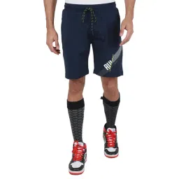 Monte Carlo Navy Regular Fit Printed Shorts-picture-22