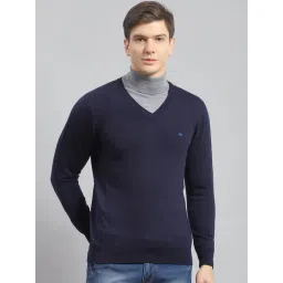 Monte Carlo Navy Regular Fit Pure Wool Sweatshirt-picture-36