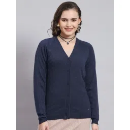 Monte Carlo Navy Wool Cardigan-image-4