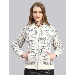 Monte Carlo Off White & Black Wool Graphic Print Jacket-picture-38