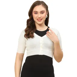 Monte Carlo Off White Crop Cardigan-picture-31