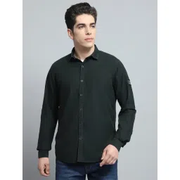Monte Carlo Olive Cotton Regular Fit Shirt-picture-46