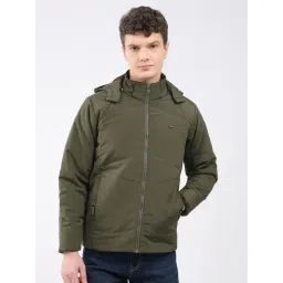 Monte Carlo Olive Regular Fit Hooded Jacket-picture-34