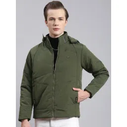 Monte Carlo Olive Regular Fit Quilted Hooded Jacket-picture-42
