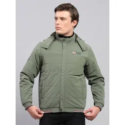 Monte Carlo Olive Regular Fit Quilted Hooded Jacket-picture-14
