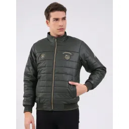 Monte Carlo Olive Regular Fit Solid Full Sleeves Jacket-picture-31