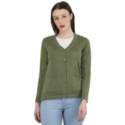 Monte Carlo Olive Textured Cardigan-picture-47