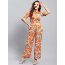 Monte Carlo Orange & Blue Printed Co-Ord Set-picture-47