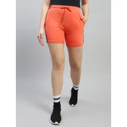 Monte Carlo Orange Cotton Regular Fit Shorts-picture-32