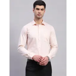 Monte Carlo Peach Cotton Regular Fit Shirt-picture-24