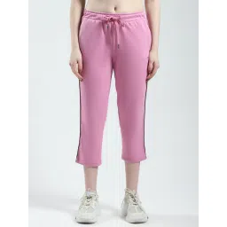 Monte Carlo Pink Cotton Blend Solid Capris-picture-27