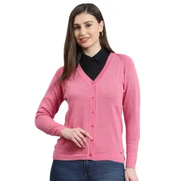 Monte Carlo Pink Regular Fit Cardigan-picture-11