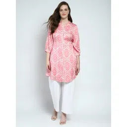 Monte Carlo Pink Regular Fit Printed Kurta-picture-14